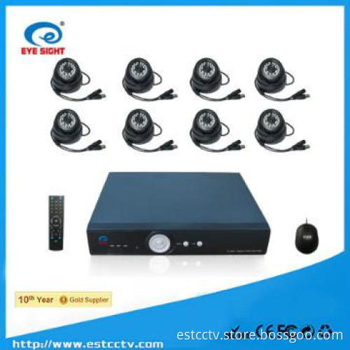 H.264 HD 8CH Security DVR with real time live and playback
